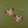 Archway Wooden Inlay Earrings- Natural