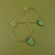 Bek Wooden Hoop Earrings- Lime Green