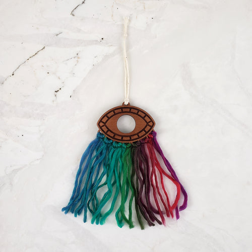 All Seeing Eye Mini Wooden Wallhanging (Jewel Tone)