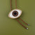 Eye Wooden Inlay Bolo Tie - Brown