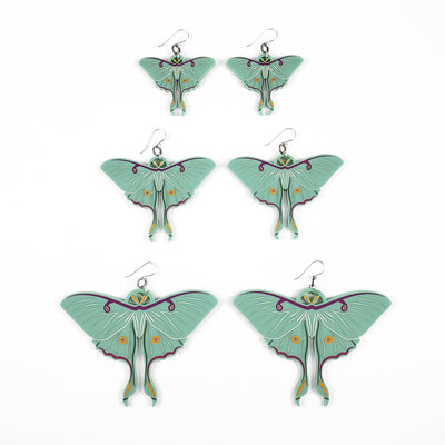 Ξ Discontinued- Luna Moth Earrings