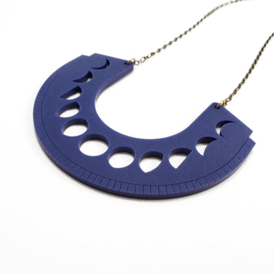 Ξ Discontinued- Moonphase Oversized Pendant - Navy