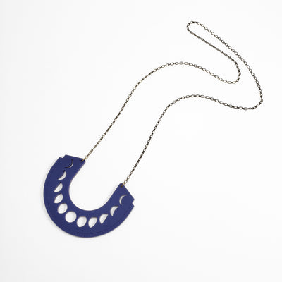 Ξ Discontinued- Moonphase Oversized Pendant - Navy