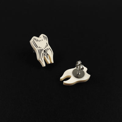 Ξ Discontinued- Tooth Post Earrings